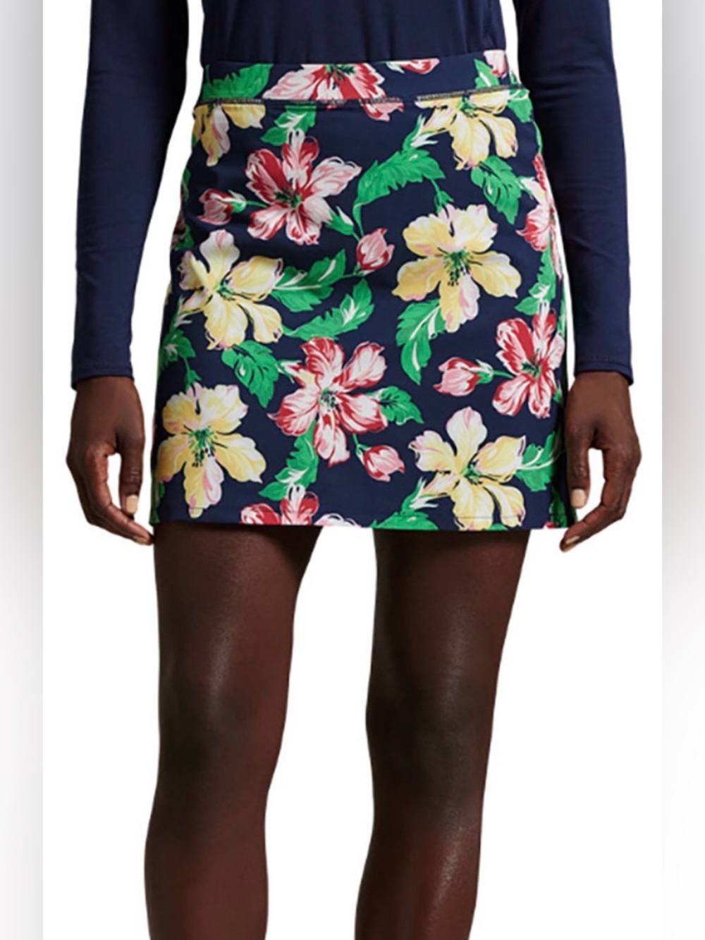 RLX Ralph Lauren Floral 4-Way Stretch Golf Skirt, sz XS